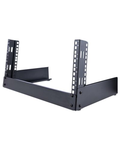 StarTech.com 2-Post 4U Desktop Server Rack, Small Open Frame 19in Computer Rack, Compact Network Rack for AV / Studio / Data / IT Equipment - Free Standing Two-Post Home/Office Rack