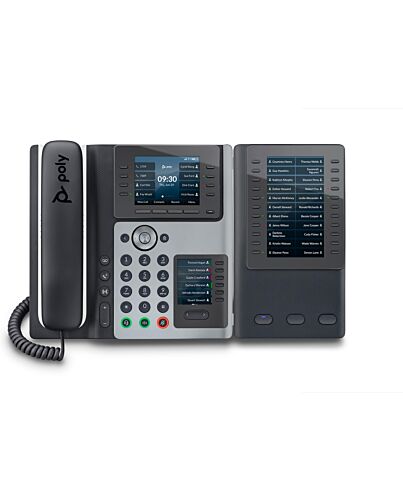 POLY Edge E450 IP Phone and PoE-enabled