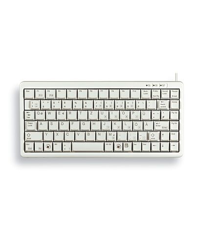 CHERRY Compact Keyboard, QWERTY, 83 keys, Combi USB/PS2, Light Grey
