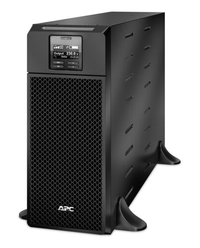 APC Smart-UPS On-Line, 6kVA/6kW, Tower, 230V, 6x C13+4x C19 IEC outlets, Network Card+SmartSlot, Extended runtime, W/O rail kit