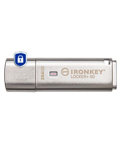 Kingston Technology IronKey 256GB Locker Plus 50 AES Encryption