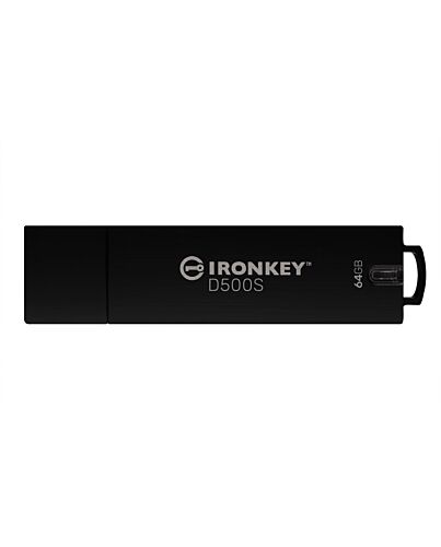 Kingston Technology IronKey 64GB D500S FIPS 140-3 Lvl 3 (Pending) AES-256