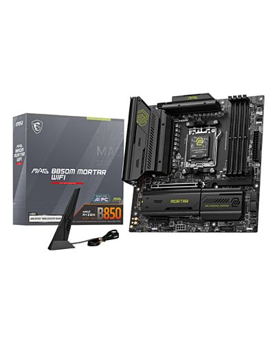 MSI MAG B850M MORTAR WIFI motherboard AMD B850 Socket AM5 micro ATX MAG B850M MORTAR WIFI
