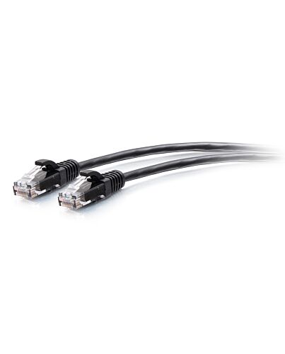 C2G 4.6m Cat6a Snagless Unshielded (UTP) Slim Ethernet Patch Cable - Black