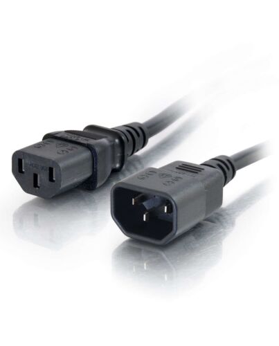 C2G 1m 18 AWG Computer Power Extension Cord (IEC320C13 to IEC320C14)