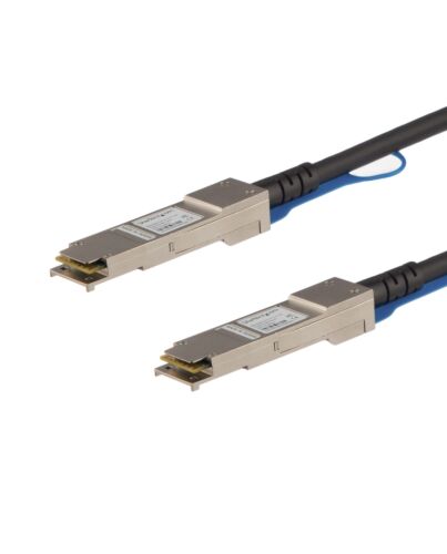 StarTech.com Cisco QSFP-H40G-CU3M Compatible 3m 40G QSFP+ to QSFP+ Direct Attach Cable Twinax - 40GbE QSFP+ Copper DAC 40 Gbps Low Power Passive Transceiver Module DAC Firepower C9200 C9400