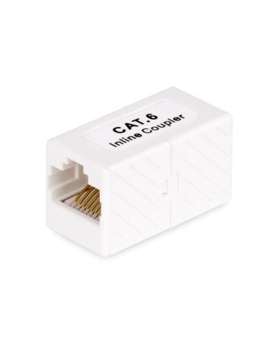 StarTech.com RJ45 Coupler, Inline Cat6 Coupler, Female to Female (F/F) T568 Connector, Unshielded Ethernet Cable Extension
