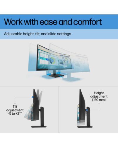 HP P34hc G4 WQHD USB-C Curved Monitor