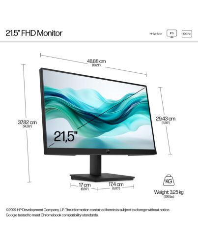 HP Series 3 Pro 21.5 inch FHD Monitor - 322pf