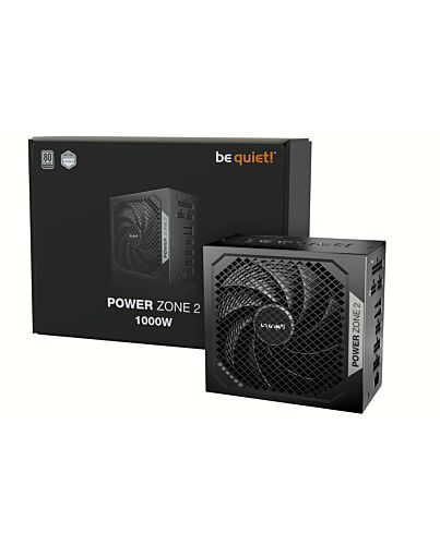 be quiet! POWER ZONE 2 1000W power supply unit 20+4 pin ATX ATX Black BP008EU
