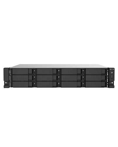 QNAP TS-1273AU-RP-8G NAS/storage server Rack (2U) Ryzen Embedded V1500B 8 GB DDR4 0 TB QNAP QTS Aluminium, Black