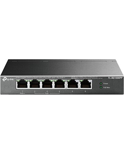 TP-Link 6-Port Gigabit Desktop Switch with 3-Port PoE+ and 1-Port PoE++ TAPO C520WS