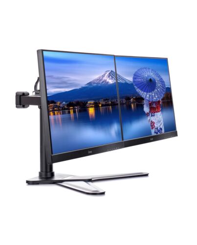 iiyama The DS1002D-B1 is a desk mount stand for two flat screens up to 30”