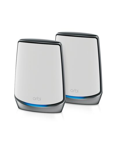 NETGEAR Orbi RBK852 AX6000 WiFi 6 Mesh System Tri-band (2.4 GHz / 5 GHz / 5 GHz) Wi-Fi 6 (802.11ax) Grey, White 8 Internal