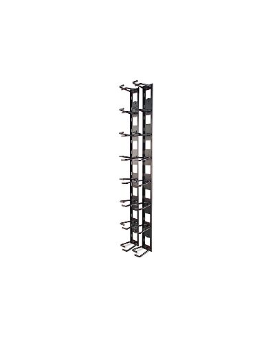 APC NetShelter Cable Management, Vertical Cable Manager, Cable Rings, Set of 8, Black, 55 mm x 766 mm x 85 mm