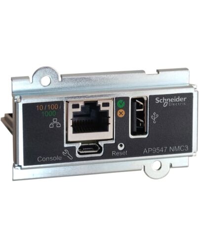 APC Network Management Card, Network Management Cards, for Easy UPS 3 Series, 3-Phase, remotely monitor and manage the UPS AP9547