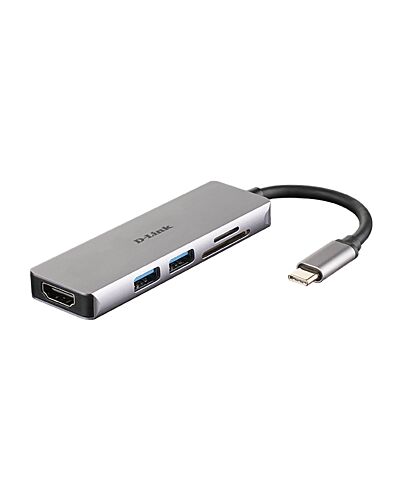 D-Link 5-in-1 USB-C Hub with HDMI and SD/microSD Card Reader