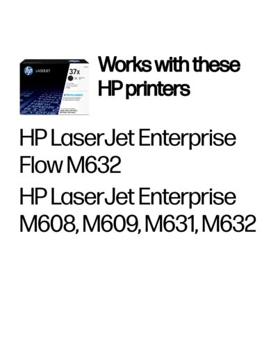 HP 37X High Yield Black Original LaserJet Toner Cartridge CF237X