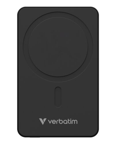Verbatim Charge 'n' Go Essentials Magnetic Wireless Power Bank 5000 mAh Black