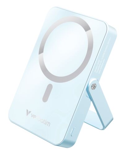 Verbatim Charge 'n' Go Magnetic Wireless Power Bank with stand - 10000 mAh Blue