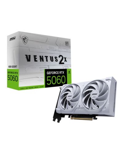 MSI GeForce RTX 5060 8G VENTUS 2X OC WHITE NVIDIA 8 GB GDDR7