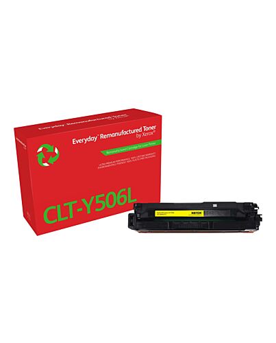 Everyday ™ Yellow Remanufactured Toner by Xerox compatible with Samsung CLT-Y506L, High capacity