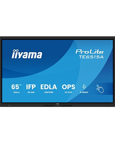 iiyama 65” 4K UHD Google EDLA Certified IFP Interactive Display – Where Design Meets Performance
