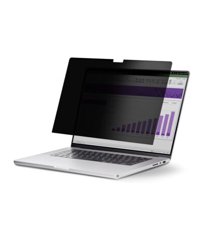 StarTech.com 14-inch MacBook Pro 21/23 Laptop Privacy Screen, Removable and Reversible Anti-Glare Privacy Filter, Magnetic Laptop Screen Protector w/ 51% Blue Light Reduction