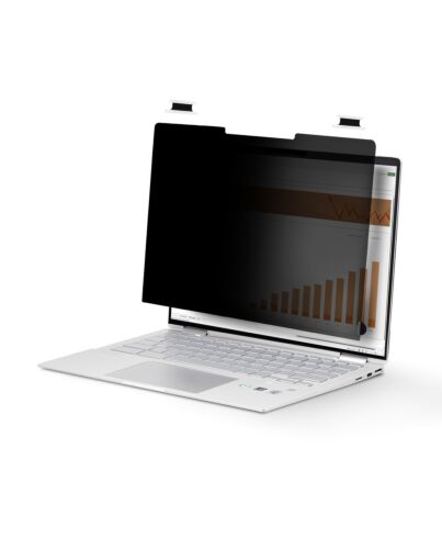 StarTech.com 14-inch 16:10 Flip-Over Privacy Screen with Touch, Anti-Glare Privacy Filter, Laptop Monitor Screen Protector with 51% Blue Light Reduction