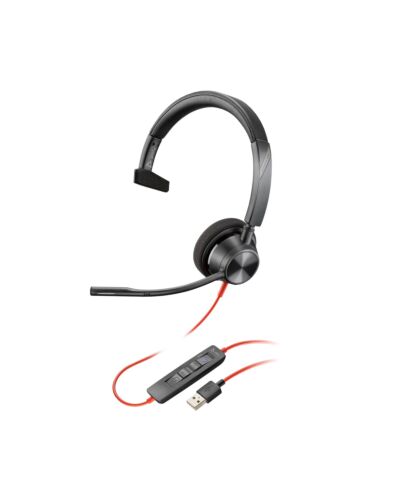 HP Poly Blackwire 3310 Microsoft Teams  Headset +USB-C/A Adapter TAA 760Q7AA