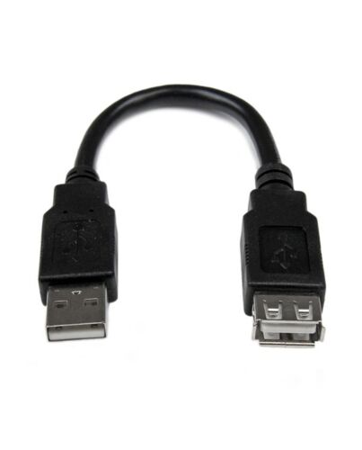 StarTech.com 6in USB 2.0 Extension Adapter Cable A to A - M/F USBEXTAA6IN