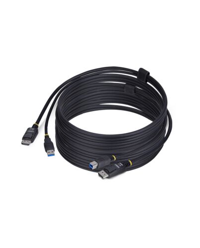 StarTech.com 10ft (3m) DisplayPort and USB 5Gbps KVM Cable, 4K 60Hz, Universally Compatible DP 1.2/USB 3.0 Combo Cable for KVM Switches