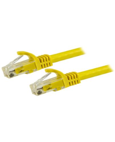 StarTech.com 1.5m CAT6 Ethernet Cable - Yellow CAT 6 Gigabit Ethernet Wire -250MHz 100W PoE RJ45 UTP Network/Patch Cord Snagless w/Strain Relief Individually Tested N6PATC150CMYL