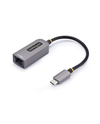StarTech.com 2.5GbE USB-C to Ethernet Adapter, NBASE-T NIC, USB 3.0 Type-C 2.5/1G Multi Speed Network, Thunderbolt Compatible, Windows & Mac