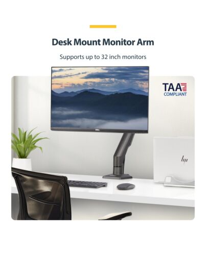 StarTech.com Desk Mount Monitor Arm, Up To 32