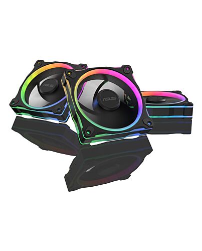 ASUS Prime MR120 Fan ARGB Black 3in1 Computer case 12 cm