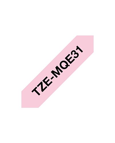 Brother TZEMQE31 label-making tape Black on pink TZe