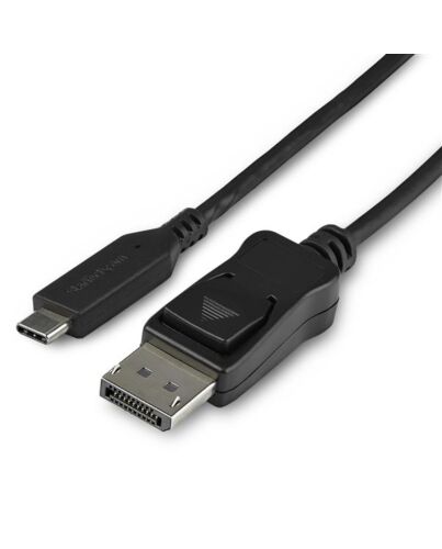 StarTech.com 3.3ft/1m USB C to DisplayPort 1.4 Cable - 8K/5K/4K USB Type-C to DP 1.4 Alt e Video Adapter Converter - HBR3/HDR/DSC - 8K 60Hz DP Monitor Cable - USB-C/Thunderbolt 3 CDP2DP141MB