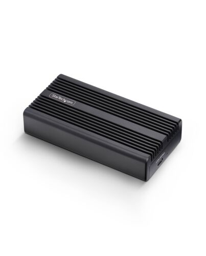 StarTech.com USB4 M.2 NVMe Enclosure, 40Gbps, External USB-C/Thunderbolt NVMe SSD Enclosure, Aluminum Heatsink Case, B+M/M-Key