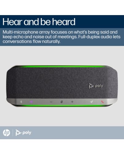 HP Poly Sync 40+ Microsoft Teams  USB-A USB-C Speakerphone +BT700 USB-A Adapter 77P36AA