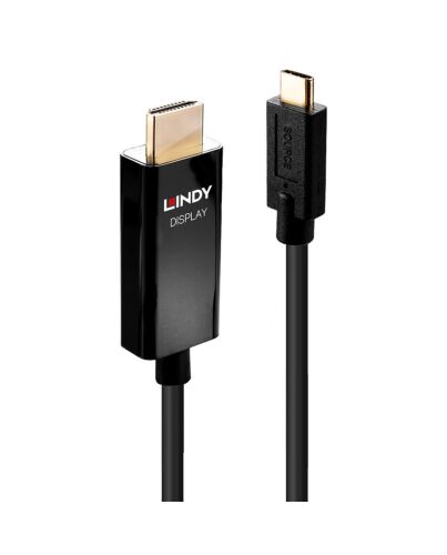 Lindy 2m USB Type C to HDMI 4K60 Adapter Cable with HDR 43292