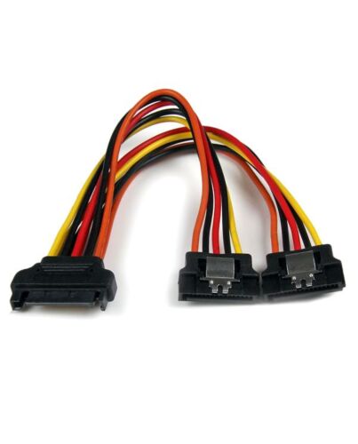 StarTech.com 6in Latching SATA Power Y Splitter Cable Adapter - M/F PYO2LSATA