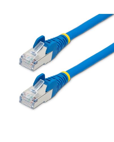 StarTech.com 10m CAT6a Ethernet Cable - Blue - Low Smoke Zero Halogen (LSZH) - 10GbE 500MHz 100W PoE++ Snagless RJ-45 w/Strain Reliefs S/FTP Network Patch Cord NLBL-10M-CAT6A-PATCH