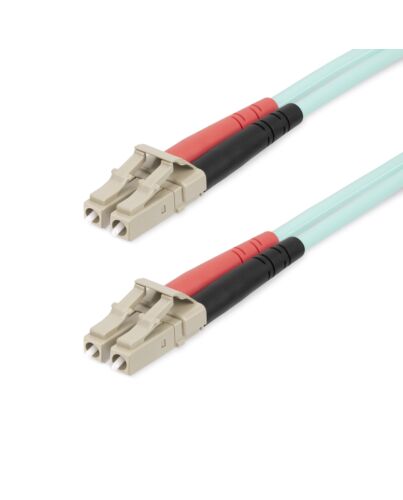 StarTech.com 25m (82ft) LC/UPC to LC/UPC OM4 Multie Fiber Optic Cable, 50/125µm LOMMF/VCSEL cord Fiber, 100G, Low Insertion Loss - LSZH Fiber Jumper Cord 450FBLCLC25