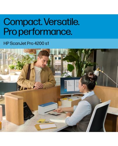 HP ScanJet Pro 4200 s1 ADF scanner 600 x 600 DPI A4 Blue, White 8Q4W2A#B19