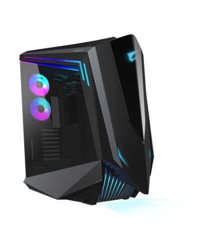 GIGABYTE AORUS C700 GLASS PC Case - Full Tower, supports up to E-ATX & 420mm radiators, pre-installed 120mm*5 fans, USB 3.1 Type-C, RGB Fusion GB-AC700G