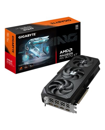 GIGABYTE Radeon RX 9070 XT GAMING OC 16G Graphics Card - 16GB GDDR6, 256bit, PCI-E 5.0, 3060 MHz Core Clock, 2 x DisplayPort, 2 x HDMI, GV-R9070XTGAMING OC-16GD