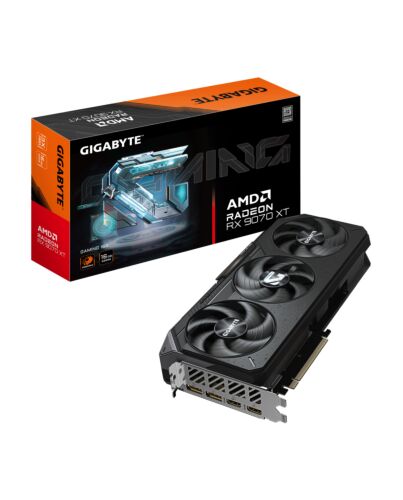 GIGABYTE Radeon RX 9070 XT GAMING 16G Graphics Card - 16GB GDDR6, 256bit, PCI-E 5.0, 2970 MHz Core Clock, 2 x DisplayPort 2.1a, 2 x HDMI 2.1b, GV-R9070XTGAMING-16GD GV-R9070XTGAMING-16GD