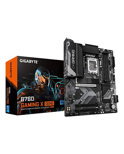 GIGABYTE B760 GAMING X GEN5 Motherboard - Supports 14th Gen. Intel Core CPUs, 8+1+1 phases VRM, up to 5600MHz DDR5, 3xPCIe 4.0 M.2, 2.5 GbE LAN, USB 3.2 Gen 2 B760 GAMING X GEN5