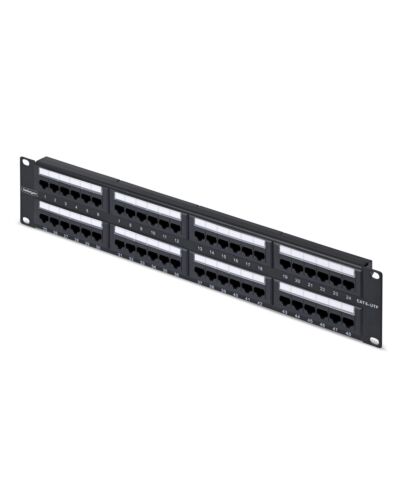StarTech.com 48-Port 2U Rackmount Cat6 Patch Panel, RJ45, UTP, 110 Punch-Down, Cat 6 Ethernet Patch Panel for Network Server Rack CPANEL48